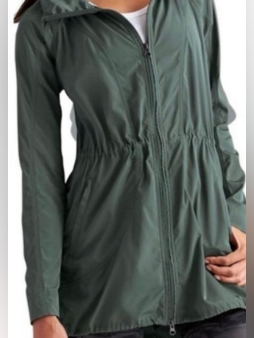🌺Athleta Green Hooded Anorak Jacket🌺small